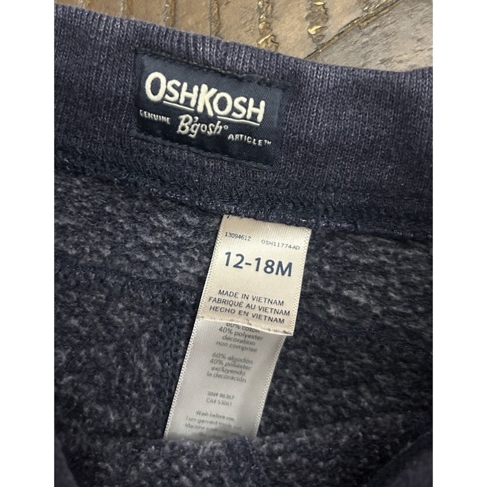 2T Boys Crew Neck Sweatshirt Cat & Jack, 12-18 mo Oshkosh jogger +‎ LS Tee - Picture 13 of 16